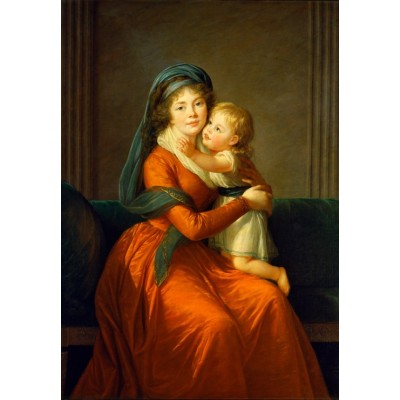 Grafika - 12 pièces - Louise-Élisabeth Vigee le Brun : Princesse Alexandra Golitsyna et son fils Piotr, 1794