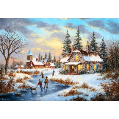 Grafika - 12 pièces - Dennis Lewan - A Mid-Winter's Eve