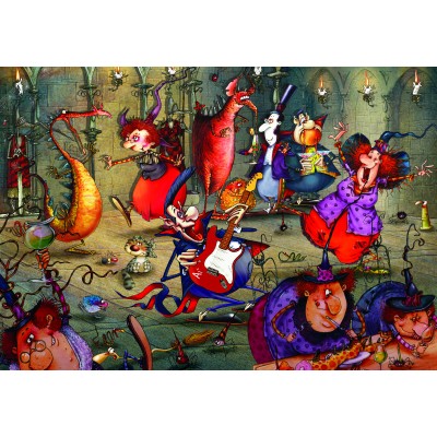 grafika-Puzzle - 12 pieces - François Ruyer - The Witches Festival