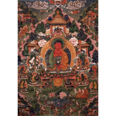 Grafika - 12 pièces - Buddha Amitabha in His Pure Land of Suvakti