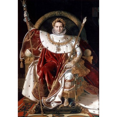 Grafika - 24 pièces - Jean-Auguste-Dominique Ingres : Napoléon sur le trône impérial, 1806