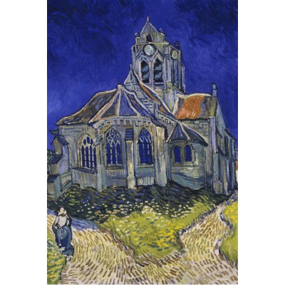 Grafika - 24 pièces - Vincent Van Gogh : L'église d'Auvers-sur-Oise, 1890