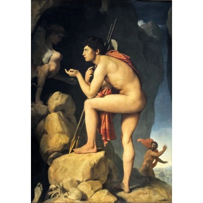 Grafika - 24 pièces - Jean-Auguste-Dominique Ingres : Oedipe explique l'énigme du sphinx, 1808