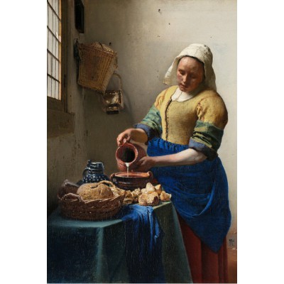 grafika-Puzzle - 48 pieces - Vermeer Johannes: The Milkmaid, 1658-1661