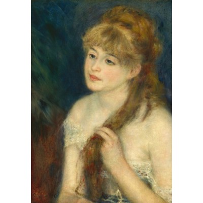 grafika-Puzzle - 48 pieces - Auguste Renoir: Young Woman Braiding Her Hair, 1876