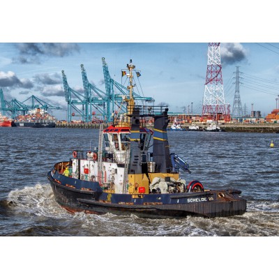 Grafika - 204 pièces - Tugboat in Antwerp