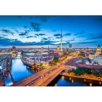 Grafika - 204 pièces - Deutschland Edition - Berlin Skyline In Twilight