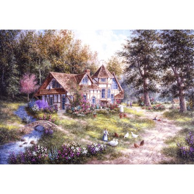 grafika-Puzzle - 204 pieces - Dennis Lewan - Glacier Ridge Manor