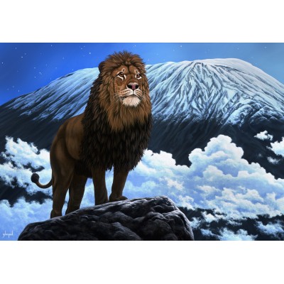 grafika-Puzzle - 300 pieces - Schim Schimmel - King of Kilimanjaro
