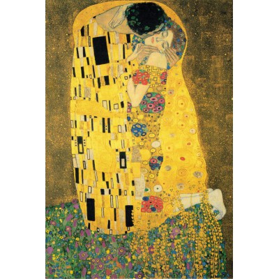 grafika-Puzzle - 100 pieces - Klimt Gustav : The Kiss, 1907-1908