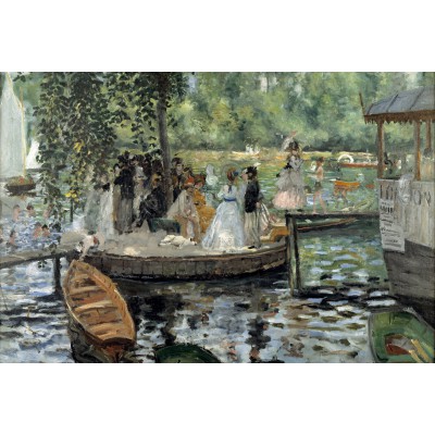 grafika-Puzzle - 100 pieces - Auguste Renoir: La Grenouillère, 1869