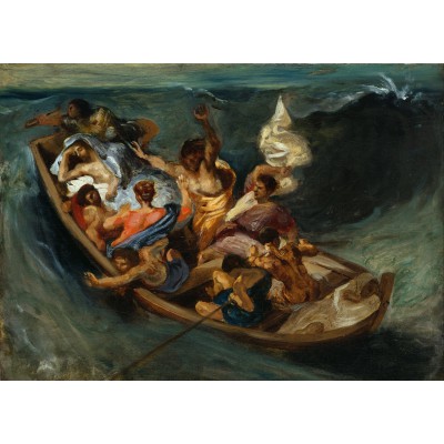 Grafika - 24 pièces - Delacroix Eugène : Christ sur la Mer de Galilée, 1841