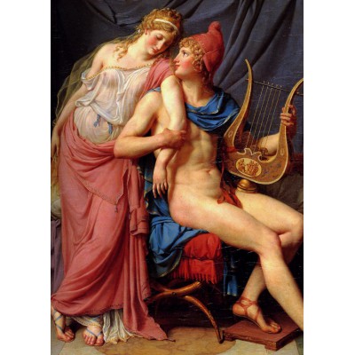Grafika - 24 pièces - Jacques-Louis David: L'amour d'Hélène et Paris (détail), 1788