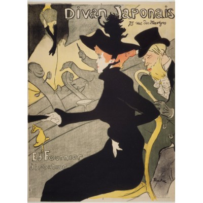 grafika-Puzzle - 300 pieces - Henri de Toulouse-Lautrec: Divan Japonais, 1892-1893