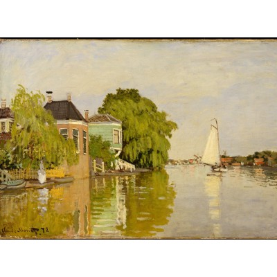 grafika-Puzzle - 300 pieces - Claude Monet: Houses on the Achterzaan, 1871